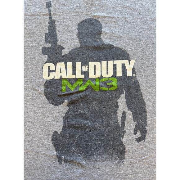 2011 Call of Duty MW3 Modern Warfare Shirt MED Light Gray - Picture 3 of 7
